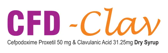 CFD-Clav Dry Syrup: Cefpodoxime Proxetil 50mg & Clavulanic Acid 31.25mg