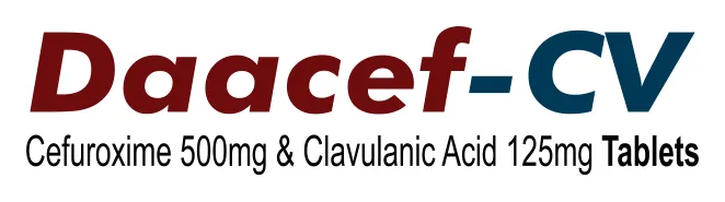 Daacef-CV Tablet: Cefuroxime 500mg & Clavulanic Acid 125mg