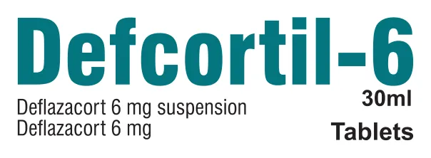 Defcortil-6 Tablet / Suspension: Deflazacort 6mg (tablet) and Deflazacort 6mg suspension, 30 ml