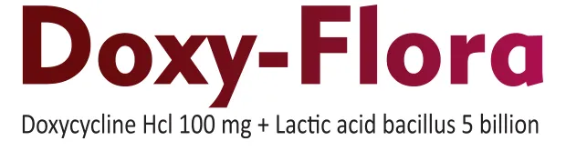 Doxy-Flora Capsule: Doxycycline HCl 100mg + Lactic acid bacillus 5 billion