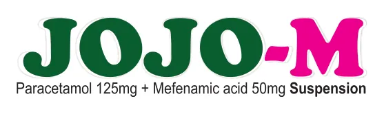 JOJO-M Suspension: Paracetamol 125mg + Mefenamic Acid 50mg