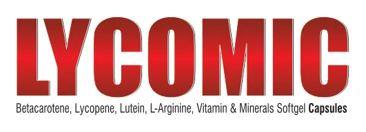 Lycomic Softgel Capsule: Betacarotene, Lycopene, Lutein, L-Arginine, Vitamins & Minerals