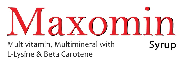 Maxomin Syrup: Multivitamin, Multimineral with L-Lysine & Beta Carotene