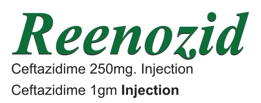 Reenozid Injection: Ceftazidime 250mg / 1gm